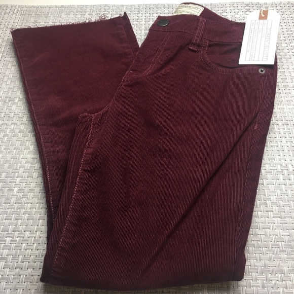 Current Elliott Cropped Flared Corduroy Jeans 25 - Picture 3 of 14